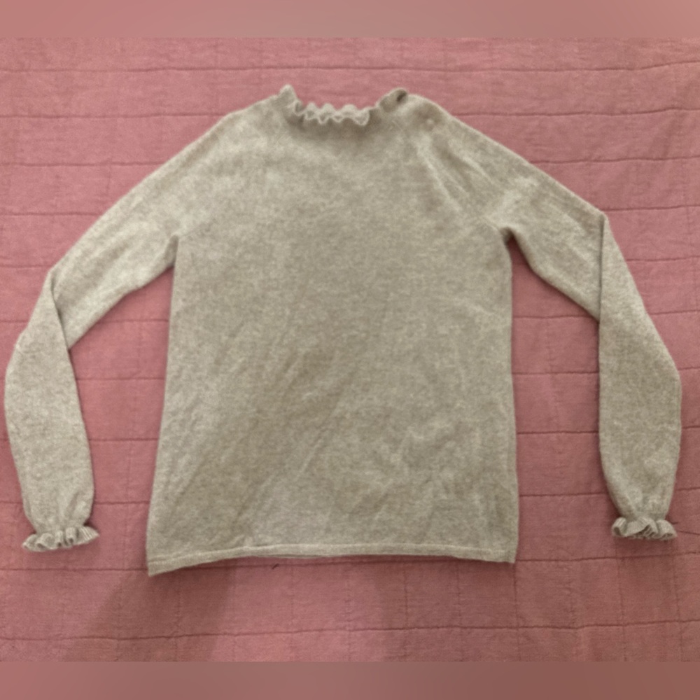 Garnet Hill Women's Cream Turtleneck Sweater